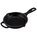 Skillet en fonte emaillee Rond 16 cm Noir Mat